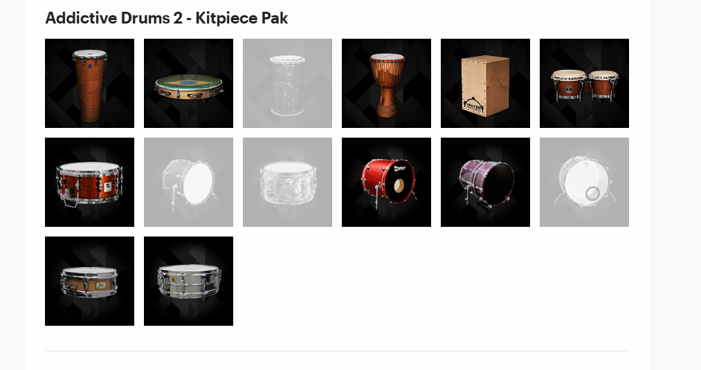 XLN Audio Addictive Drums - 10 Kitpiece Paks